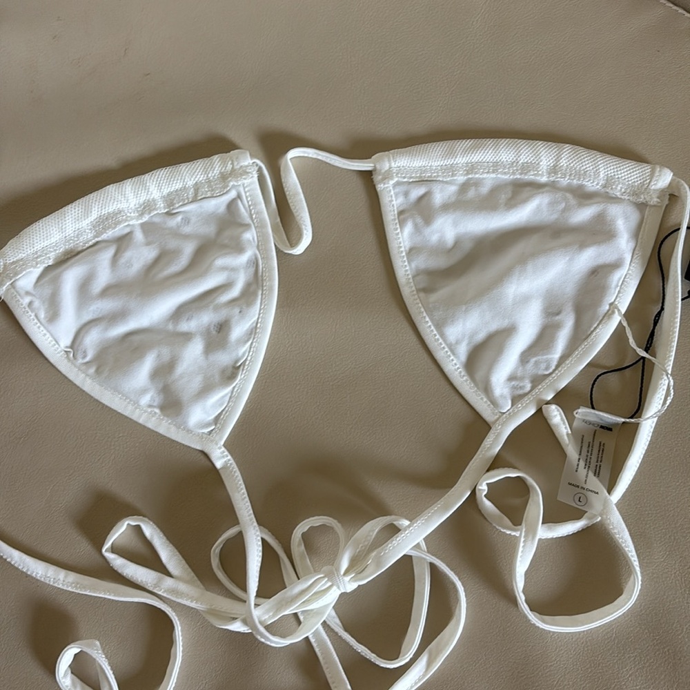 NWT White Rhinestone Bikini Set Festival - Picture 5 of 6